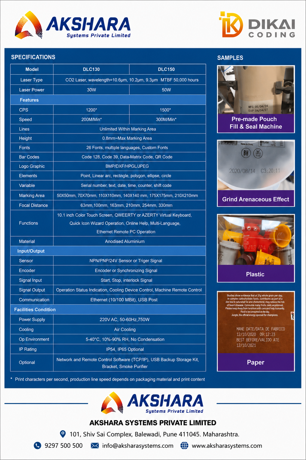 DIKAI CO2 Laser Brochure Page 2