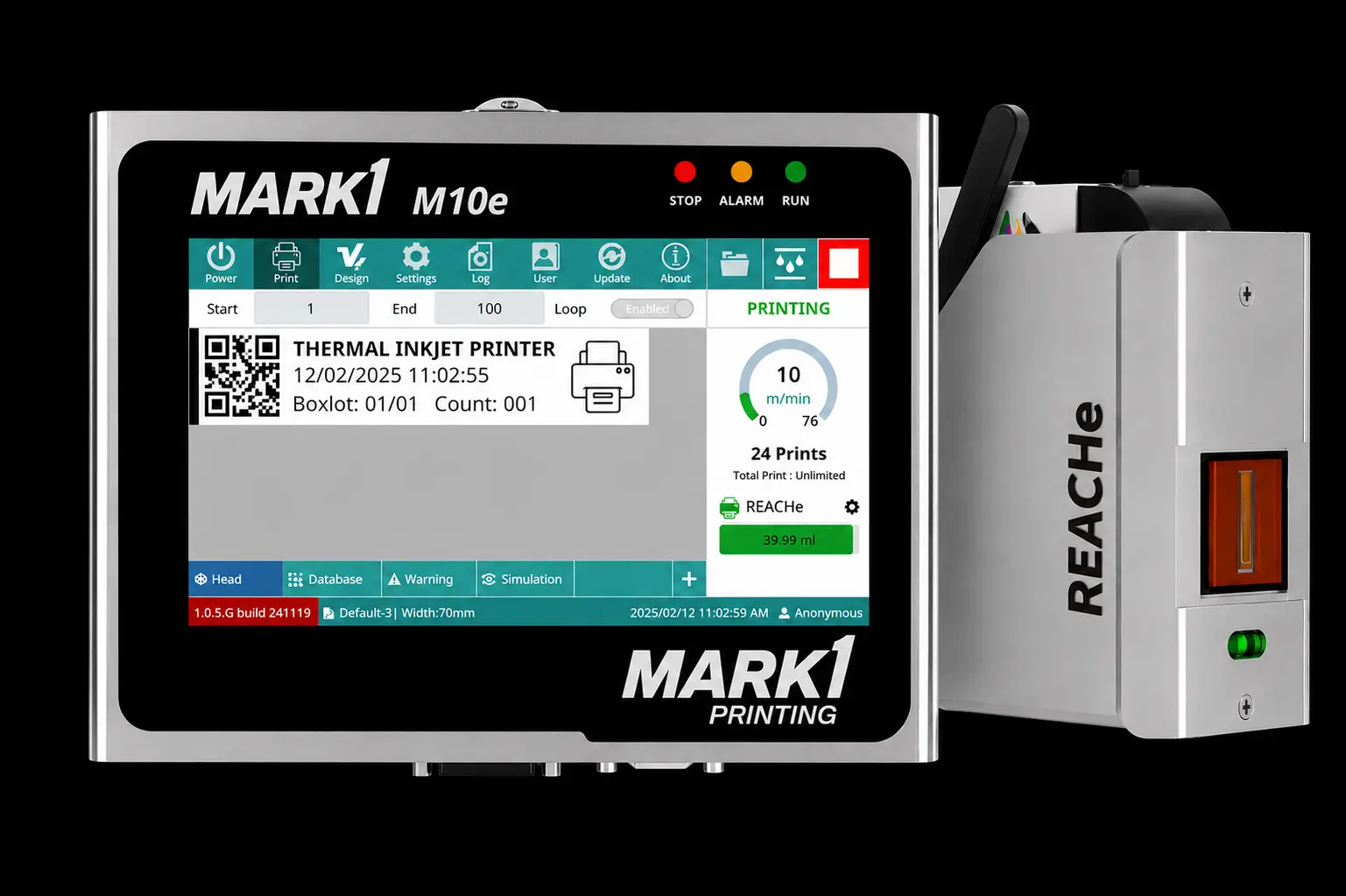 MARK1 M10e REACHe Thermal Inkjet Main
