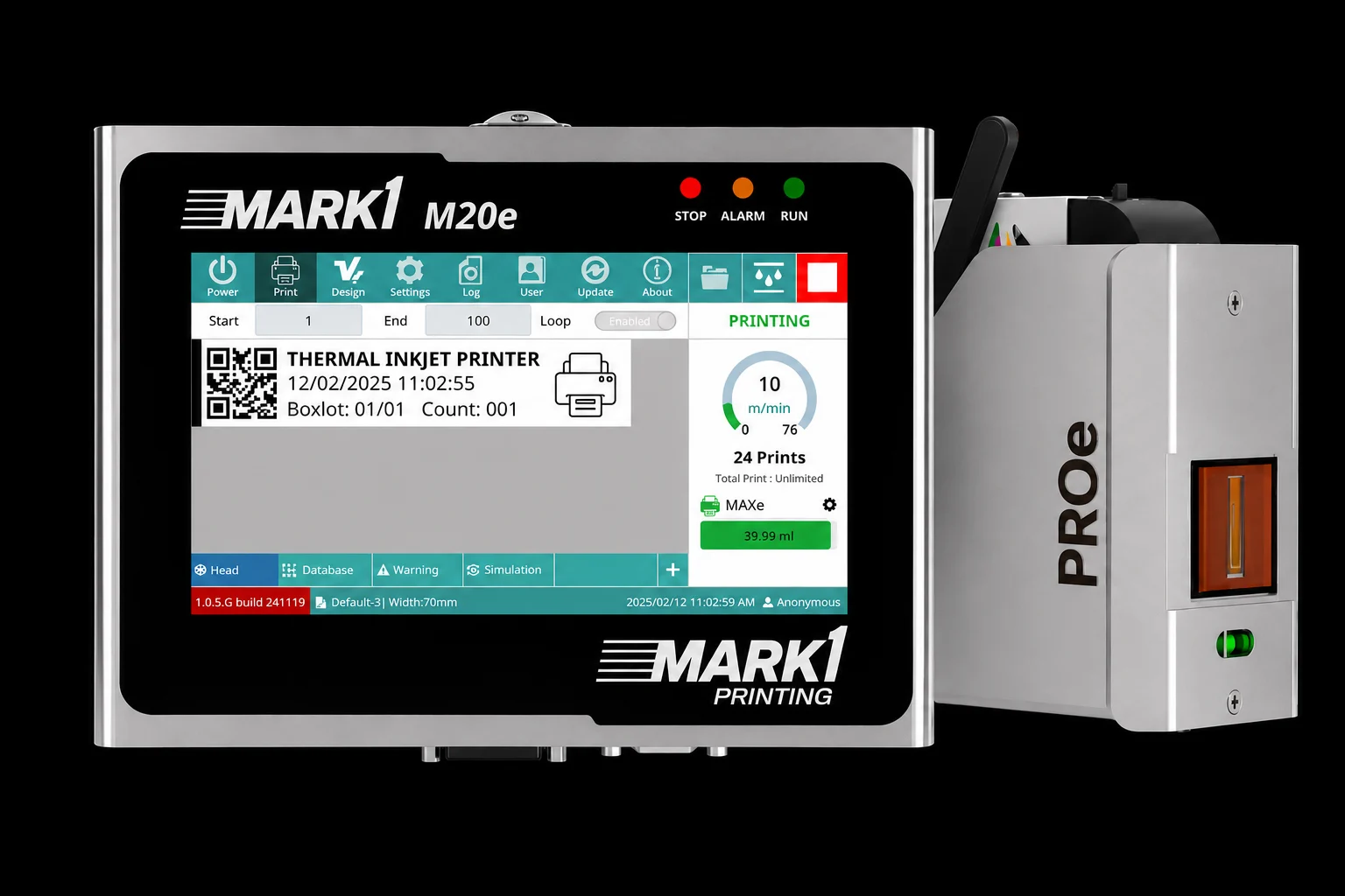MARK1 M20e PROe Thermal Inkjet Main